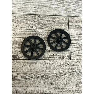 Lego Parts 2470 (2pcs) Wheel Wagon Small 27mm BLACK